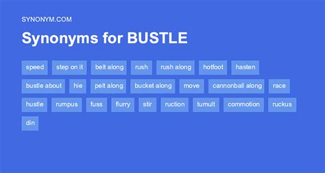 hustle and bustle synonym|59 Synonyms & Antonyms for BUSTLE .